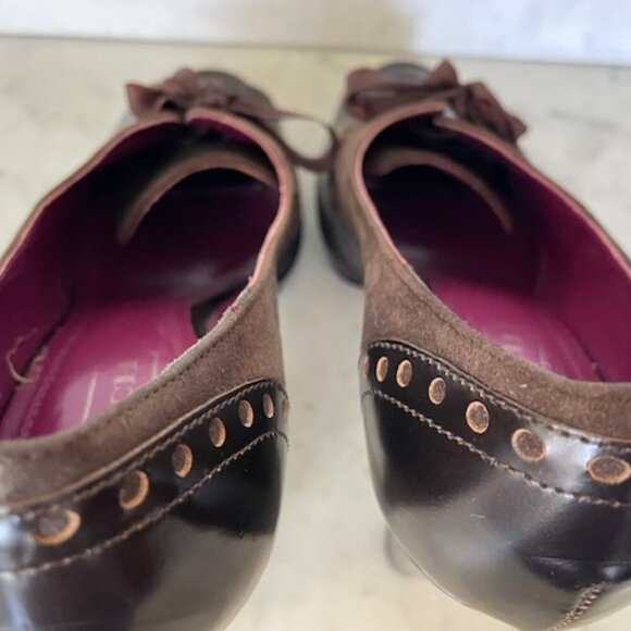 COACH Claudine Peep Toe Lace-Up Platform Heels Vintage 6B - Picture 10 of 16